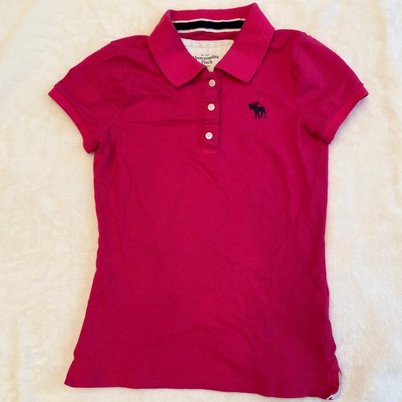 Abercrombie & Fitch Icon Polo Pink - Picture 1 of 5